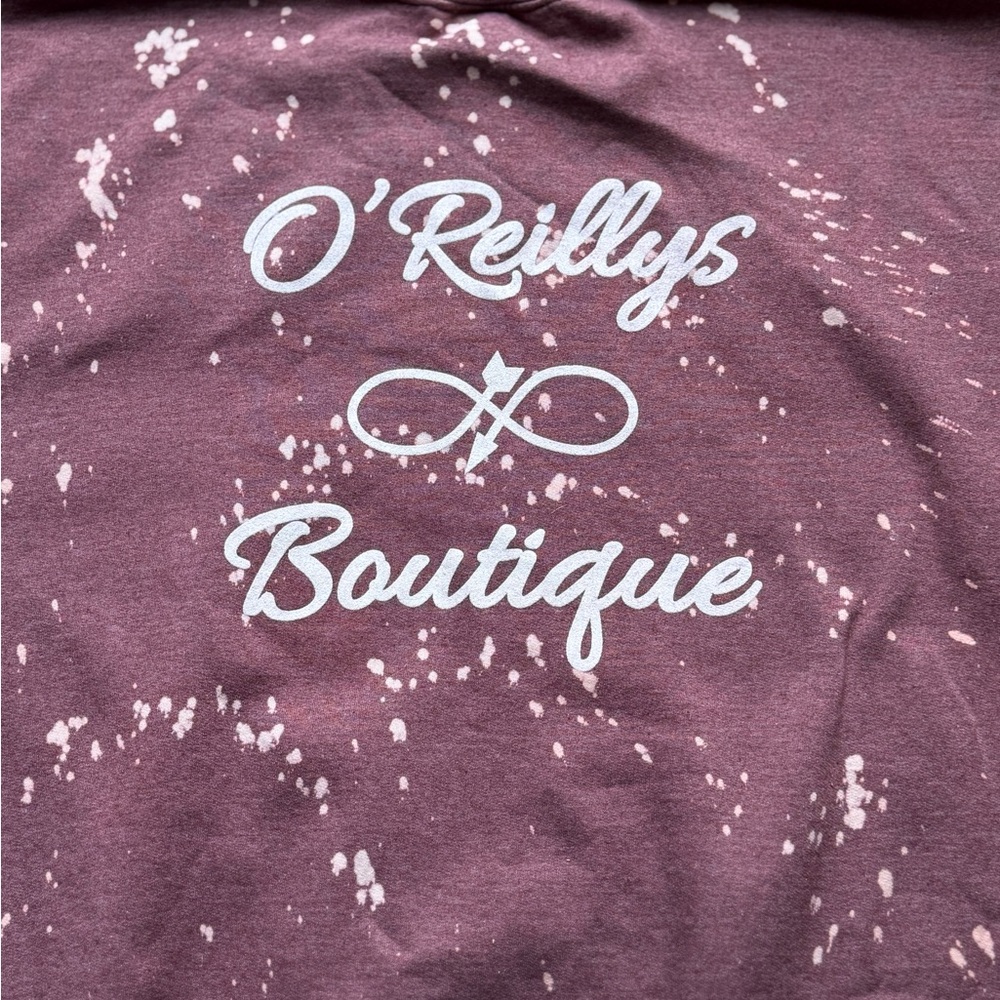 Women's Casual Maroon Sweatshirt - Picture 5 of 5